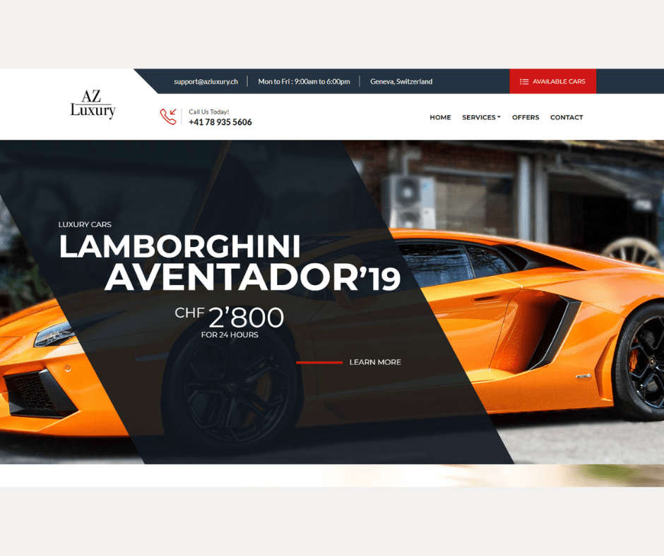 Kurumsal Web Sitesi, AzLuxury